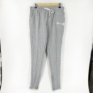 ✅ PANACHE GREY ZIP ANKLE JOGGER WITH POCKETS SIZE MEDIUM